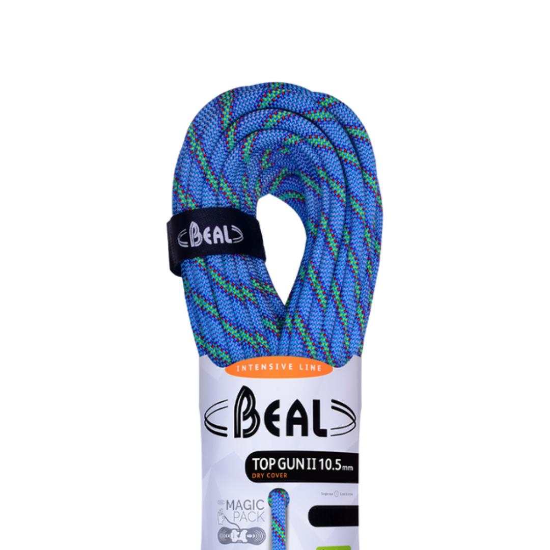 Tali Karmantel Dinamis Beal TOP GUN II 10.5MM Unicore Dry Cover Blue - Single Rope