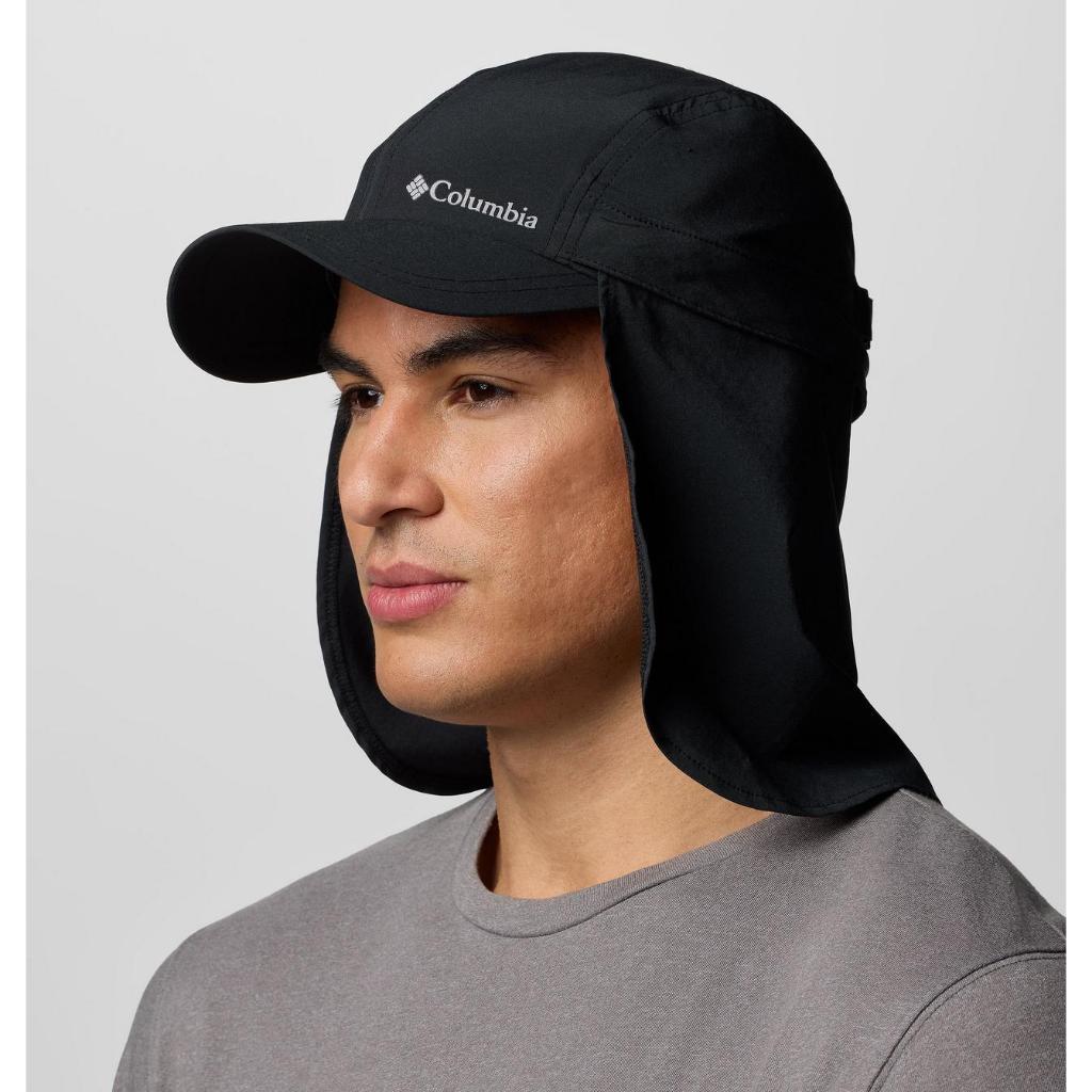 Topi Outdoor Earflap - Columbia Coolhead Zero II Cachalot Hat (Black)