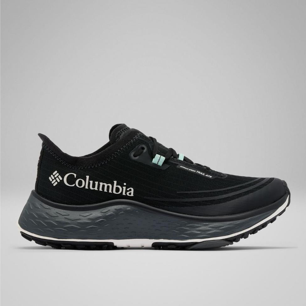 Sepatu Lari Wanita Trail Running - Columbia Women's Konos Speed Trail ATR Shoe (Black, Sea Ice )