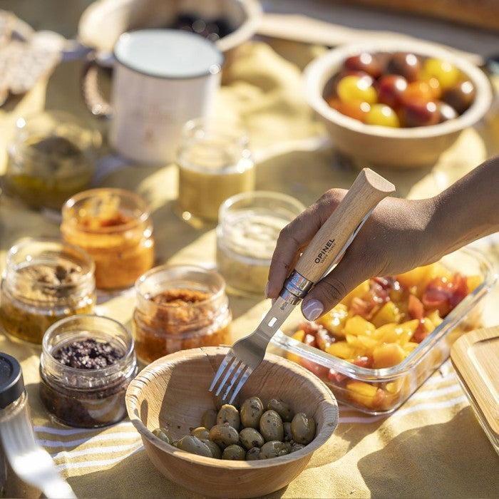Opinel Picnic+ with Spoon & Fork (Tanpa Pisau Lipat No.08)