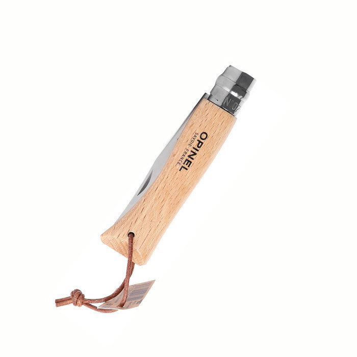 Opinel No 07 Stainless Steel with Leather Lace - Pisau Lipat