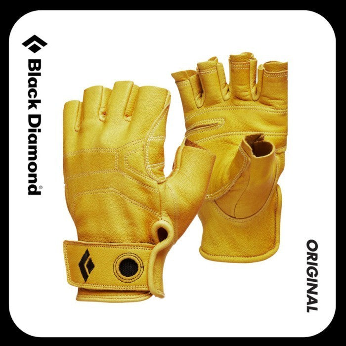 Black Diamond Stone Gloves (Size L) - Half Finger / Sarung Tangan Climbing Panjat Tebing