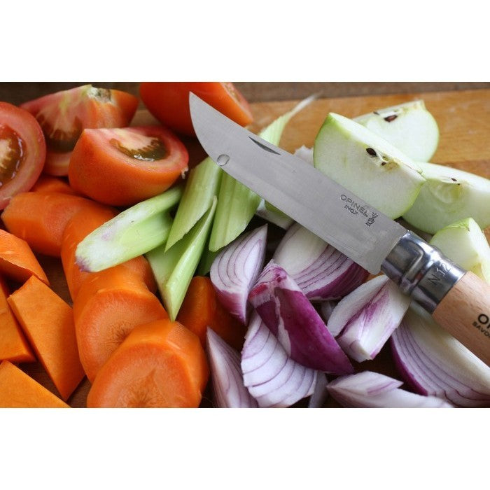 Opinel N°12 Stainless Steel Folding Knife - Pisau Lipat Outdoor