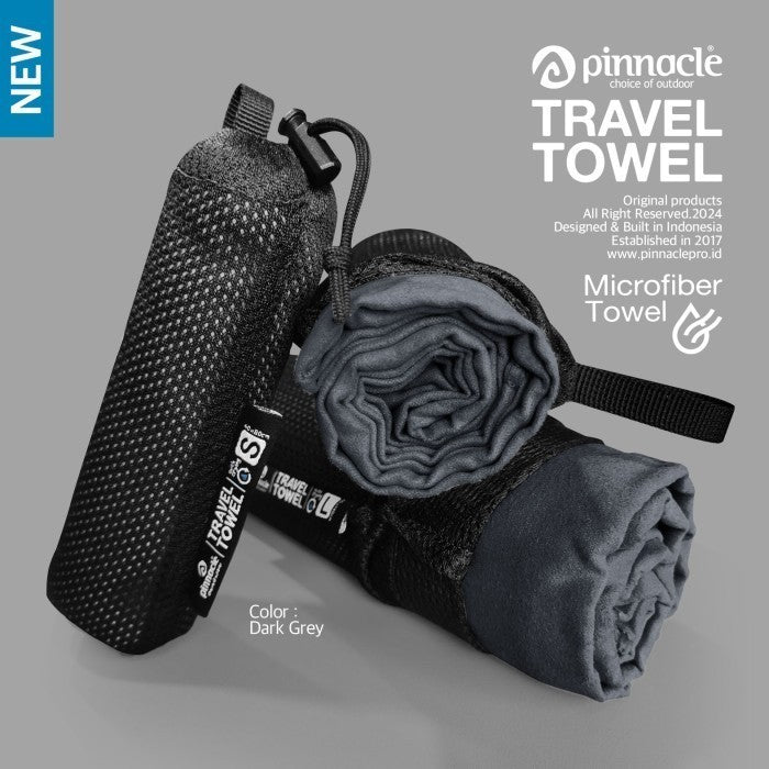 Pinnacle Travel Towel - Dark Grey
