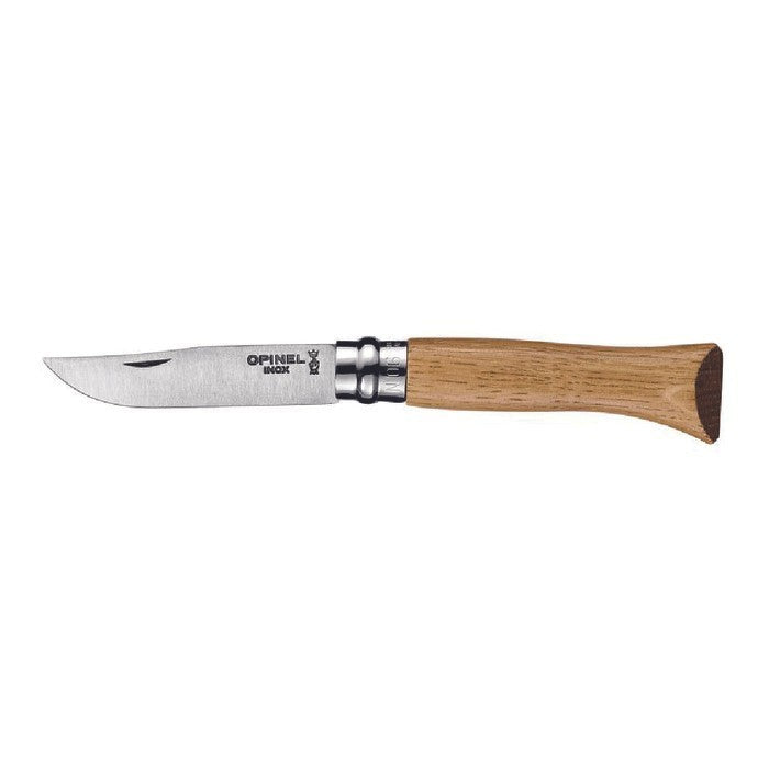 Opinel N°06 Stainless Steel OAK Handle - Pisau Lipat