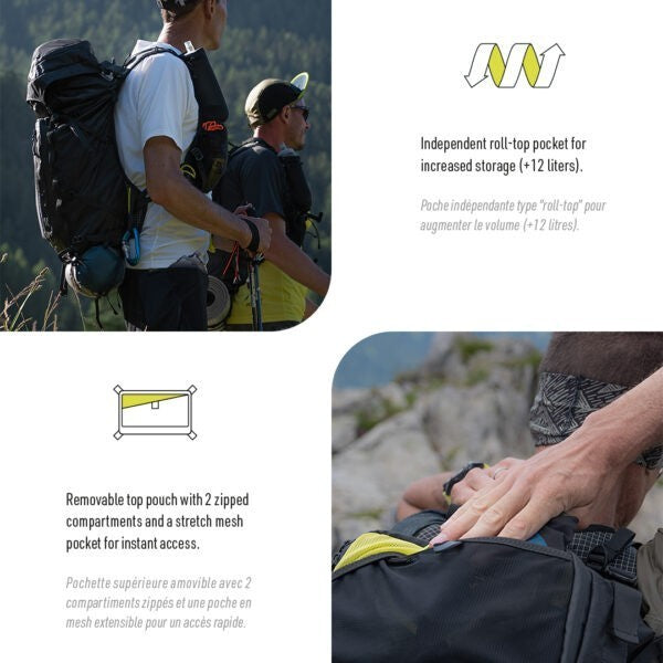 Instinct Alpi 40L (With 2x Softflasks) - Alpine Pack/Running Hydration Vest