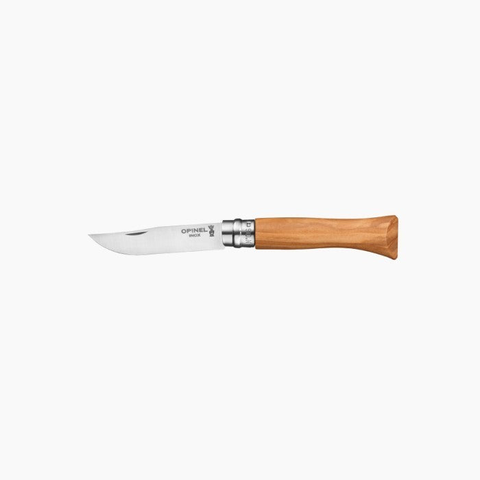 Opinel N°06 Olive Wood Handle Folding Knife - Pisau Lipat Outdoor