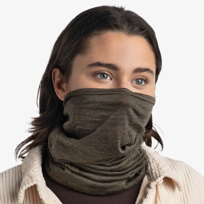 Buff Merino Lightweight Neckwear Solid Bark