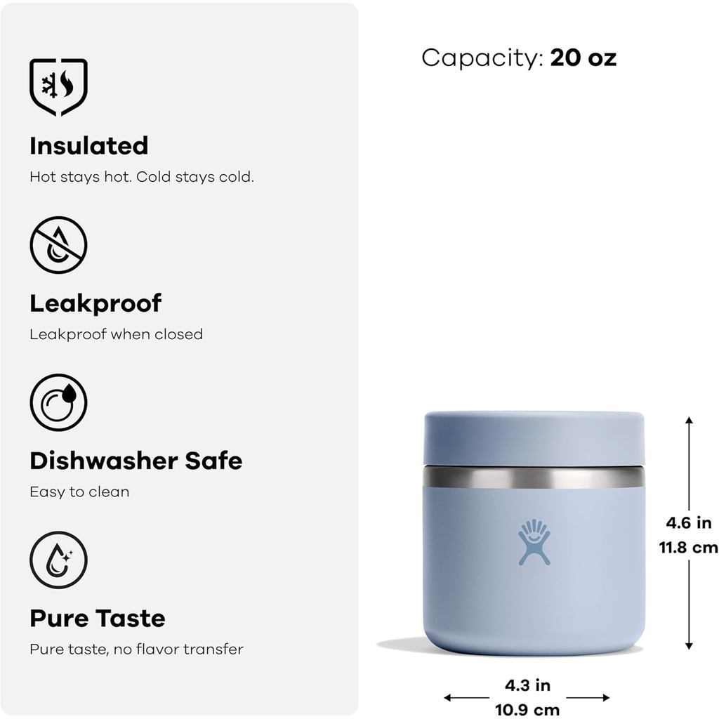 Termos Makanan Traveling - Hydro Flask Insulated Food Jar 20oz/591ml (Agave)