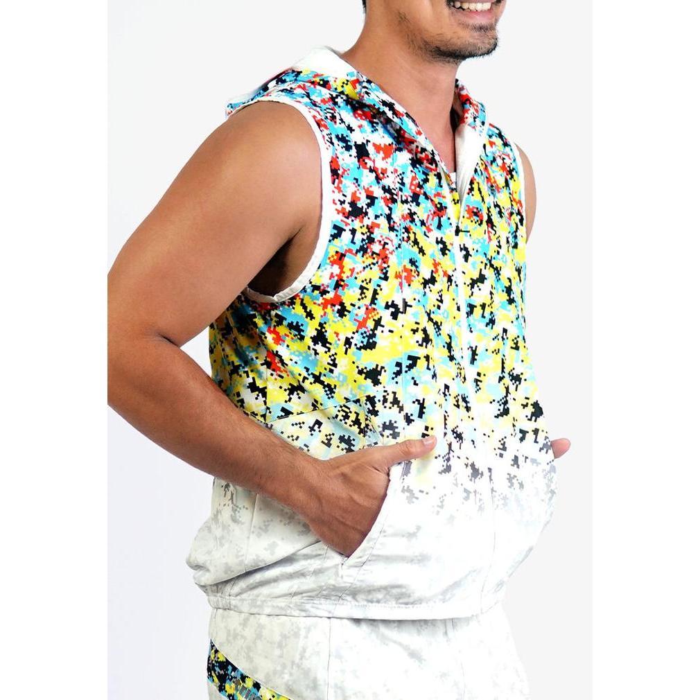 Trijee MD Vest Hoodie Unisex - Multi Dots
