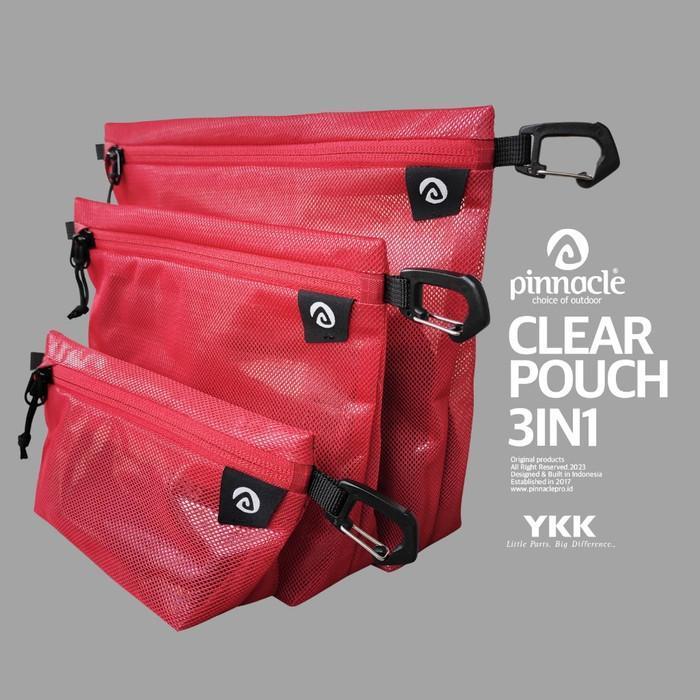 Pinnacle Clear Pouch (3 in 1) - Tas Aksesoris/Travel Organizer