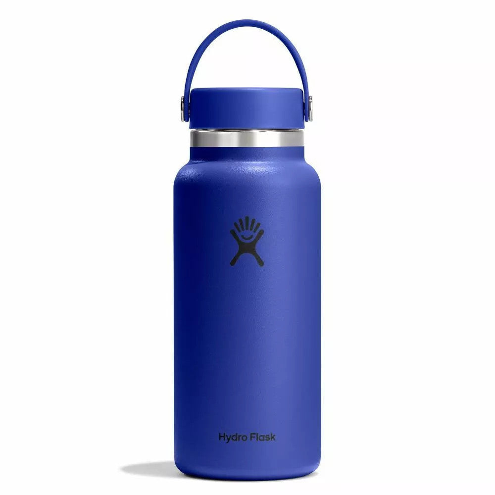 Botol Minum/Tumbler - Hydro Flask Wide Mouth Flex Cap 32oz/946ml (Capri Blue)