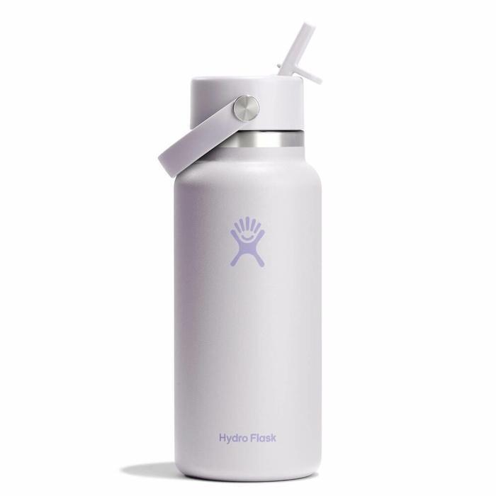 Botol Minum/Tumbler Dengan Sedotan - Hydro Flask Wide Mouth Flex Straw Cap 32oz/946ml (Cloud Pink)