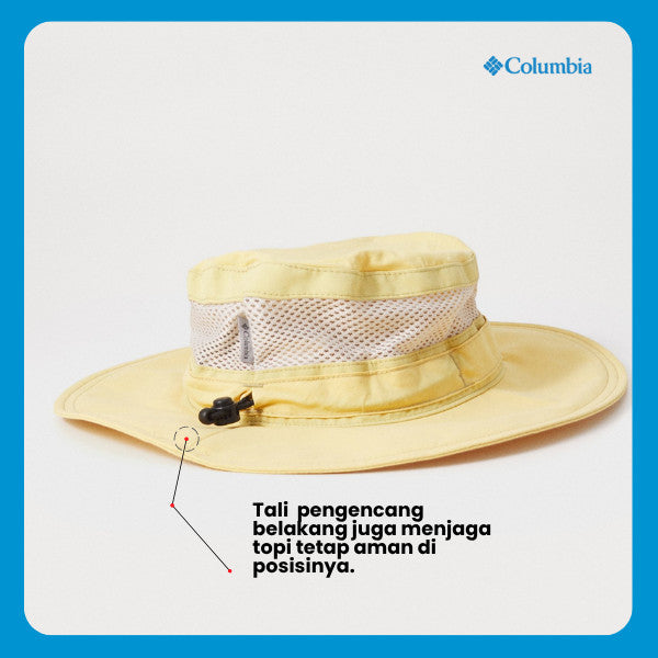 Topi Hiking Outdoor Columbia Bora Bora Booney (Sand Dune) – Bucket Hat Anti UV, Breathable & Adjustable