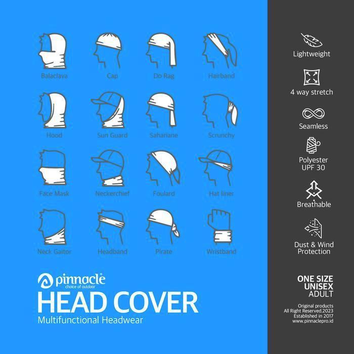 Aksesoris Kepala Pinnacle | Head Cover – Super Soft Diamond Grid | Pelindung Kepala Outdoor