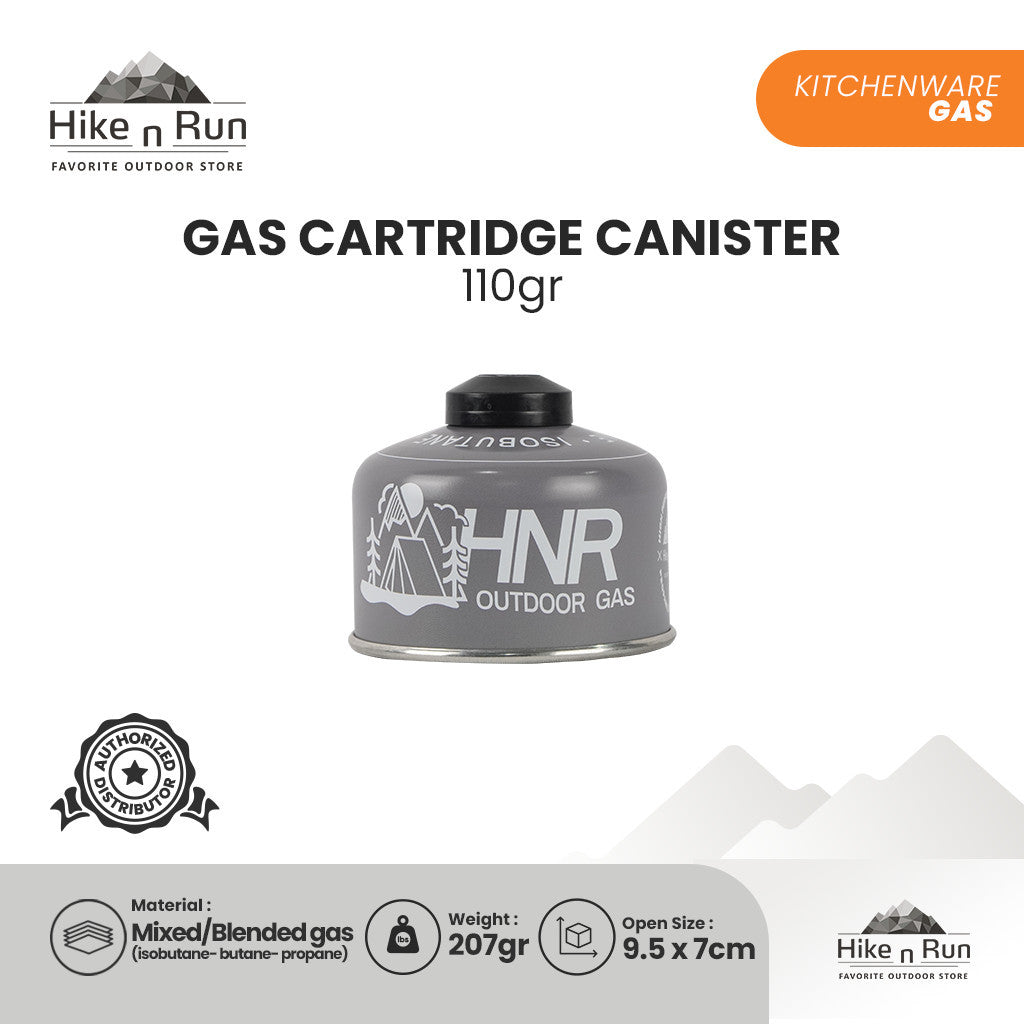 HnR Outdoor Gas Cartridge Canister Tabung Ultralight Hiking TERISI (110gram)
