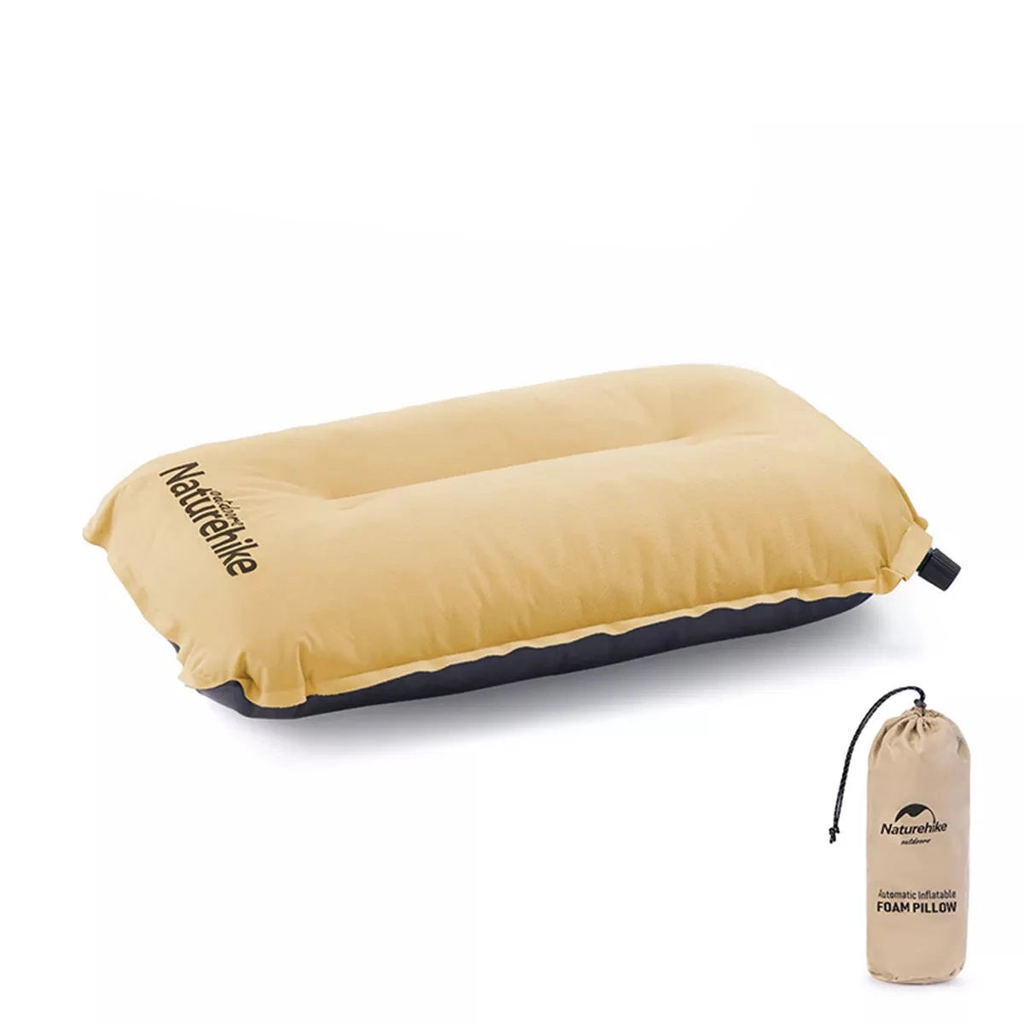 Bantal Traveling/Portable - Naturehike Sponge Automatic Inflating Pillow