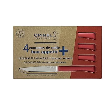 Opinel Set of 4 Table Knives Bon Appetite (Red)