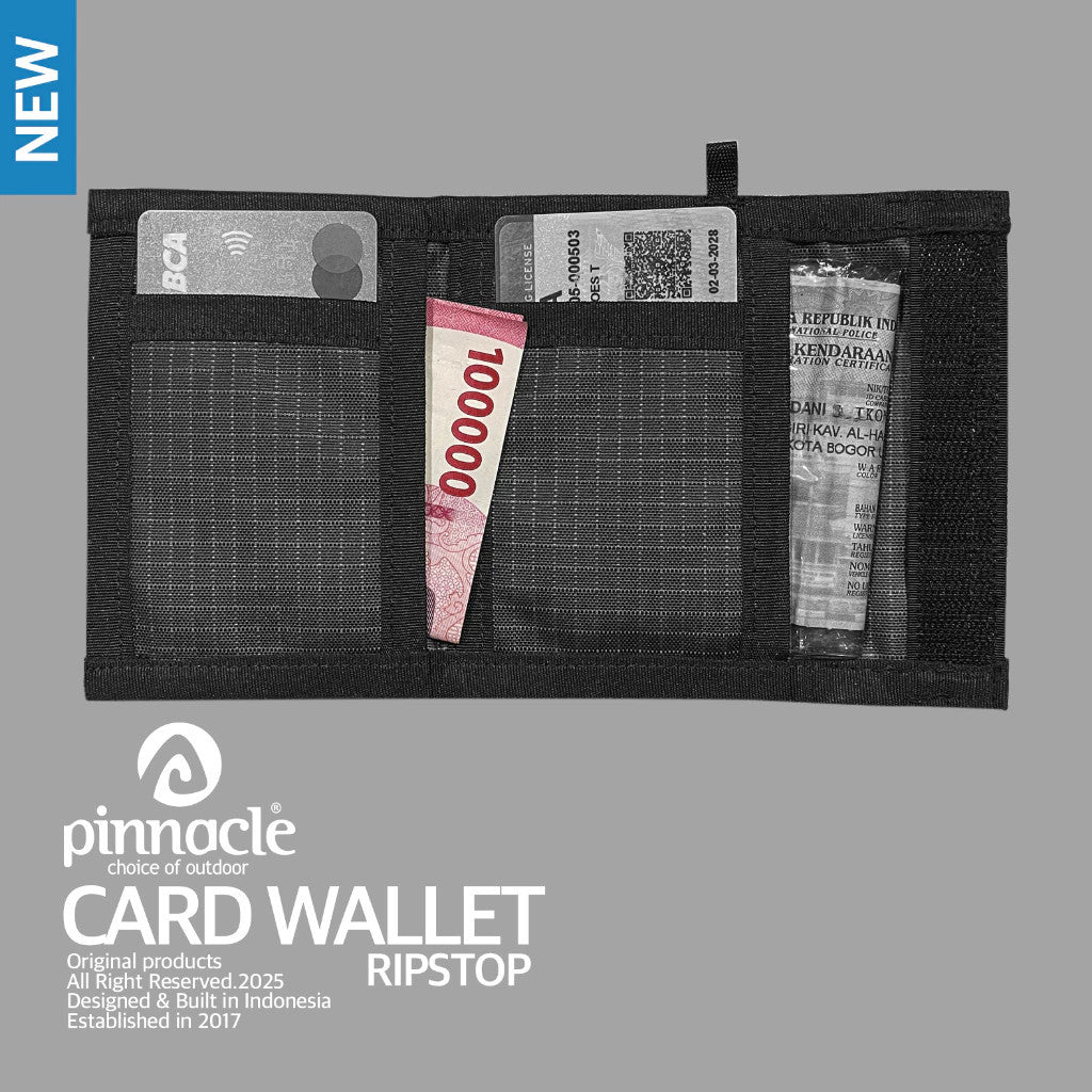 Dompet Kartu - Pinnacle Pro Card Wallet Ripstop (Black)