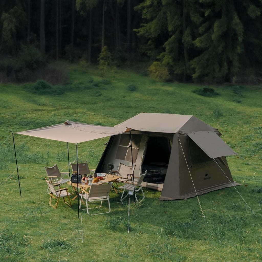 Tenda Camping/Ultralight Backpacking Tent - Naturehike Village™ 6.0 4-Person Instant Cabin Tent