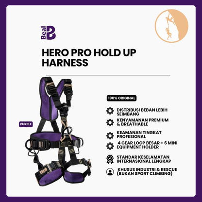 Safety Full Body Harness - Beal Hero Pro Hold Up – Industrial Harness/Rope Access/Rescue
