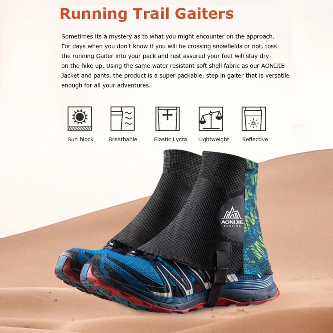 Gaiters Sepatu Lari Trail Aonijie E941 Original - Pelindung Kerikil & Debu Running Hiking