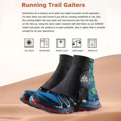 Gaiters Sepatu Lari Trail Aonijie E941 Original - Pelindung Kerikil & Debu Running Hiking