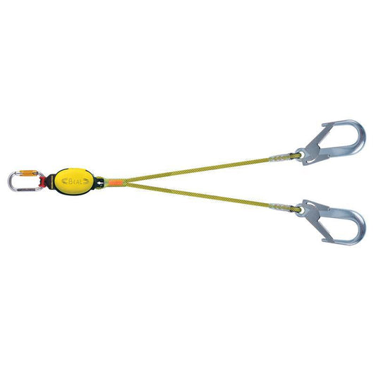 Safety Lanyard Fall Arrest - BEAL DYNAPRO AIR V HOOK – Double Strand Safety with ABSORB’AIR Technology