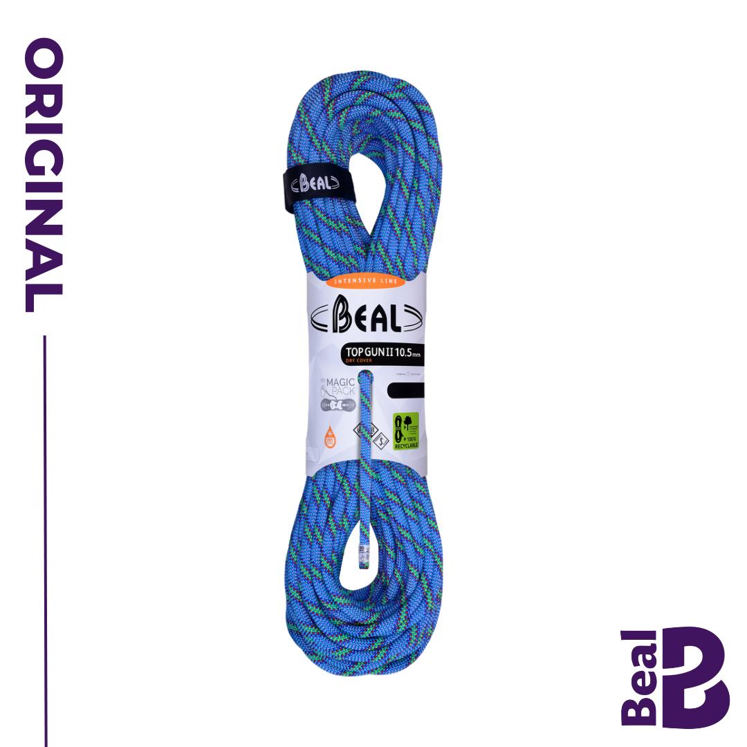 Tali Karmantel Dinamis Beal TOP GUN II 10.5MM Unicore Dry Cover Blue - Single Rope