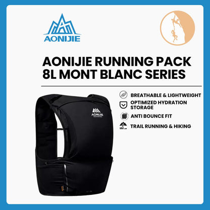 Tas Rompi Lari Aonijie MB-8 8L Mont Blanc Series - Hydration Vest Trail Running