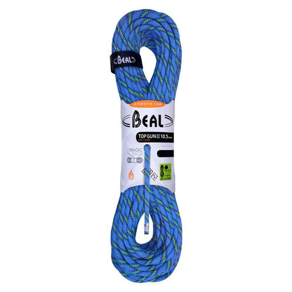 Tali Karmantel Dinamis Beal TOP GUN II 10.5MM Unicore Dry Cover Blue - Single Rope