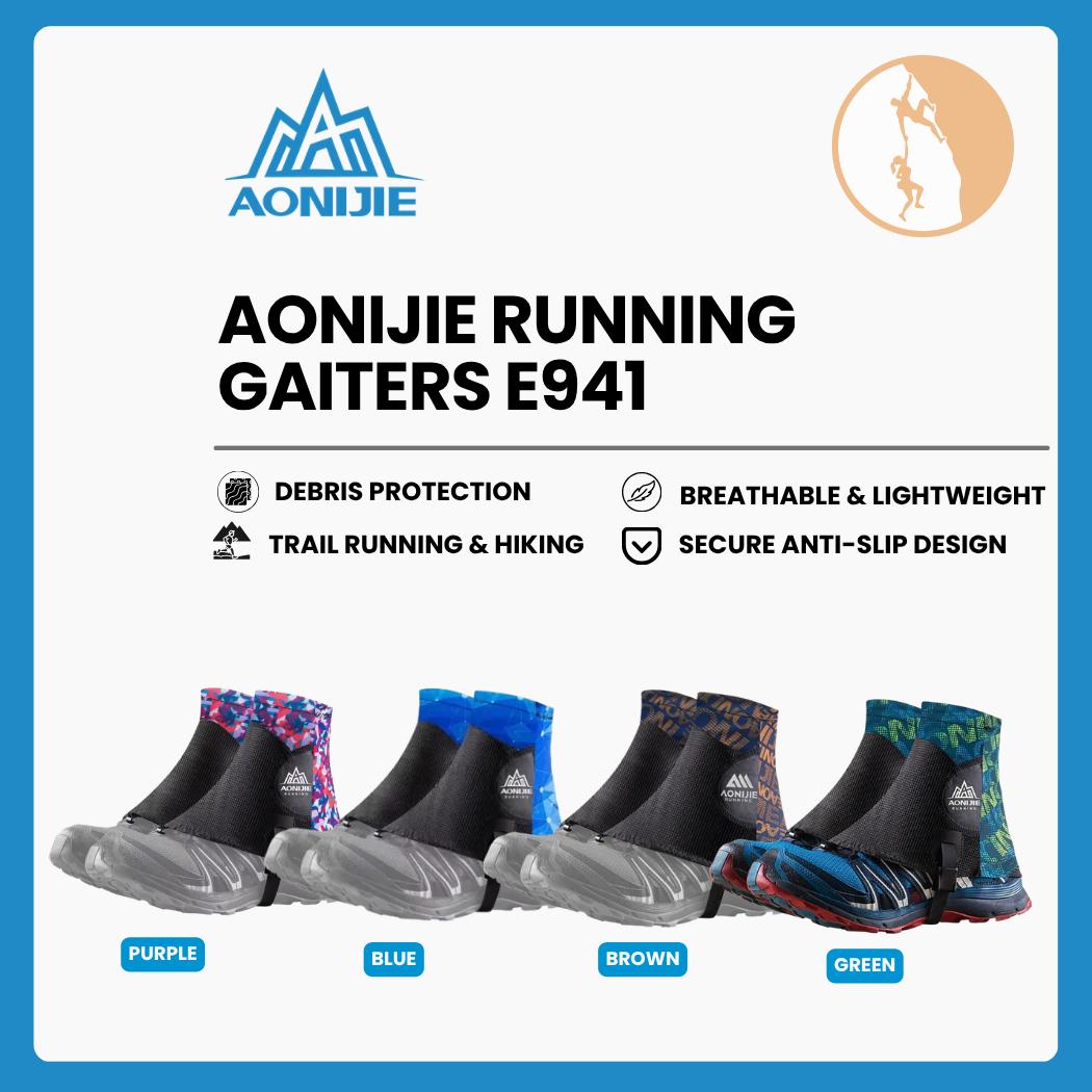 Gaiters Sepatu Lari Trail Aonijie E941 Original - Pelindung Kerikil & Debu Running Hiking