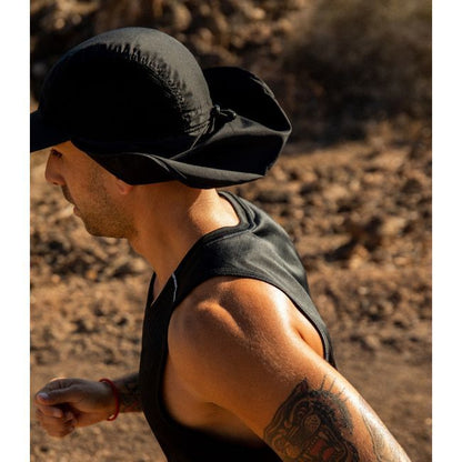 Orca Desert Cap Black - Topi Lari Trail/Olahraga