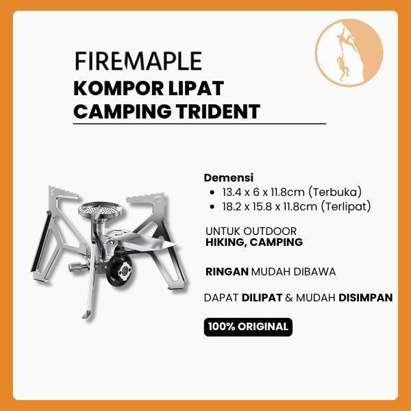 Firemaple Kompor Lipat Camping Trident