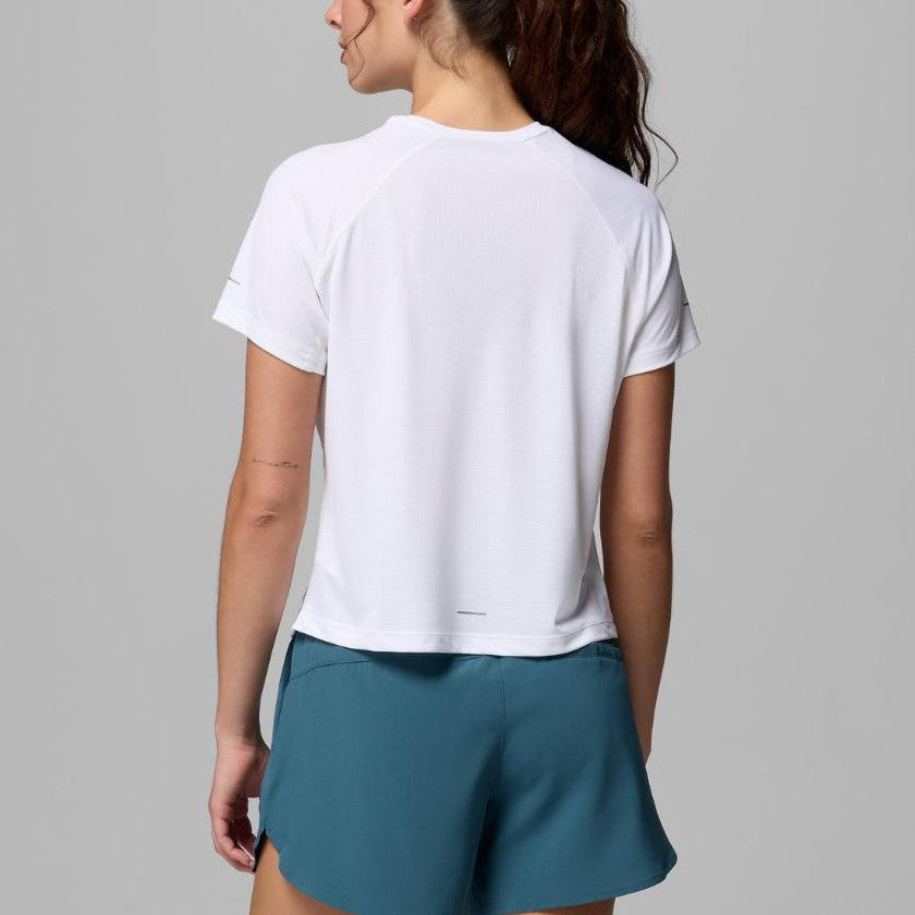 Kaos Olahraga Wanita - Columbia Women's Stealth Spring Short Sleeve Shirt (White)