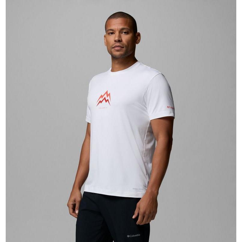 Kaos Outdoor Pria - Columbia Men's Parsons Point SS Graphic T-Shirt (White)
