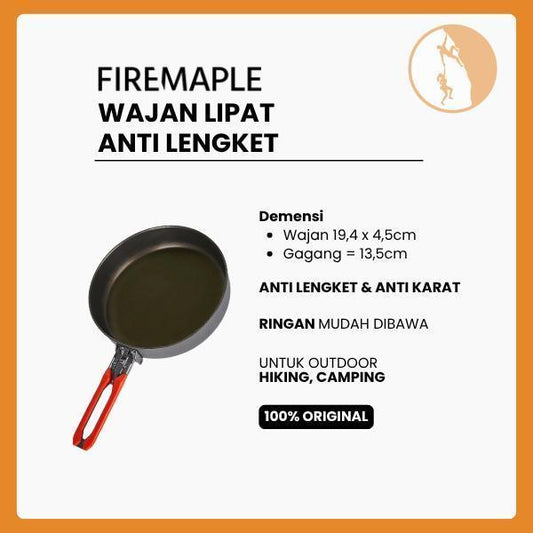 Wajan Lipat Firemaple FEAST Frypan Non Stick Camping Nesting