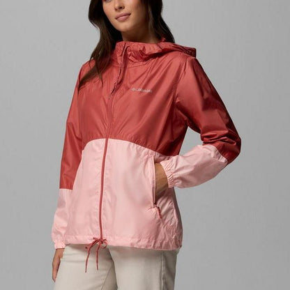 Jaket Outdoor Wanita - Women's Flash Forward II Windbreaker (Washed Red, Pink Sand)