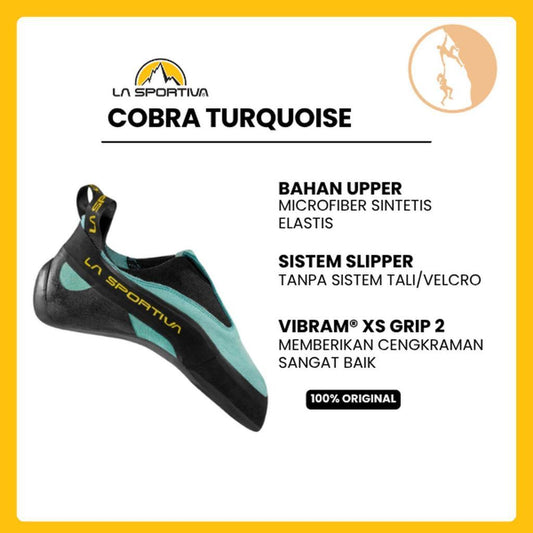 La Sportiva Cobra Turquoise - Sepatu Panjat/Climbing Shoes