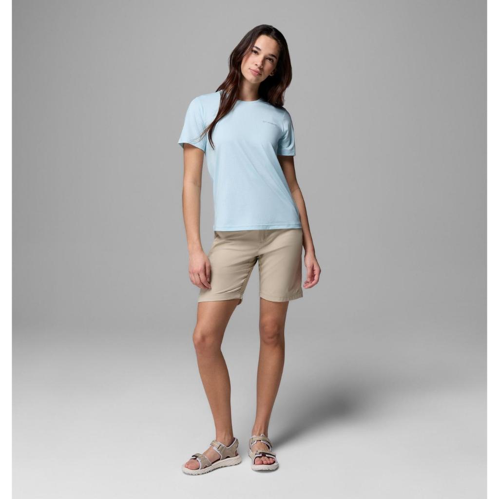 Columbia Women's Wild Springs Short Sleeve Shirt (Marine Light)