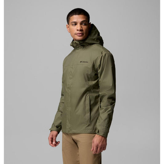 Jaket Gunung Pria Packable - Columbia Men’s Watertight II Jacket (Stone Green)