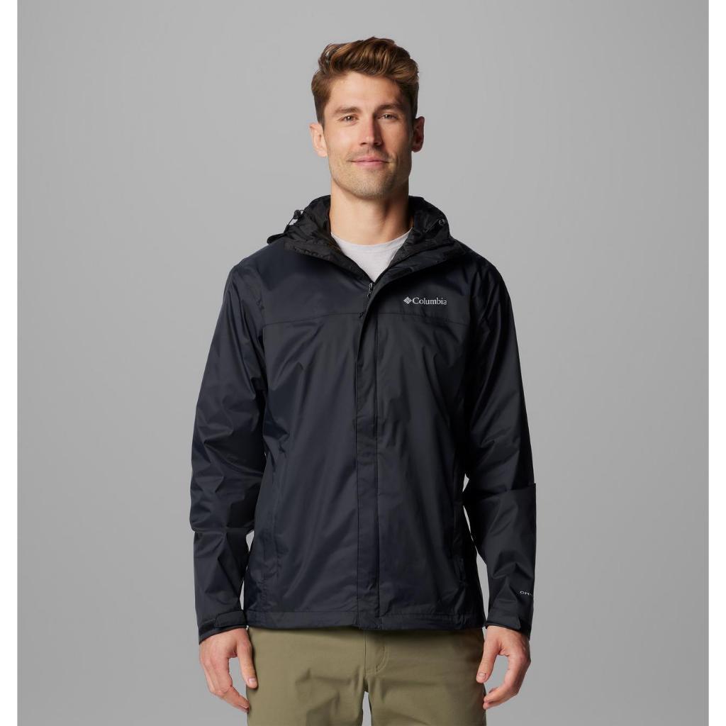 Jaket Gunung Pria Packable - Columbia Men’s Watertight II Jacket (Black)