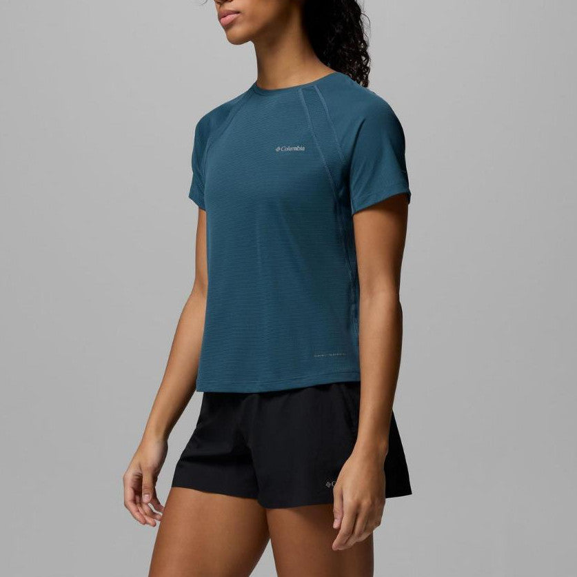Kaos Olahraga Wanita - Columbia Women's Stealth Spring Short Sleeve Shirt (Everblue)