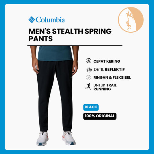Celana Panjang Olahraga Lari - Columbia Men's Stealth Spring Pants (Black)