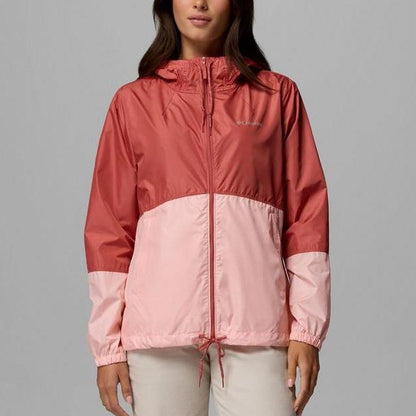 Jaket Outdoor Wanita - Women's Flash Forward II Windbreaker (Washed Red, Pink Sand)