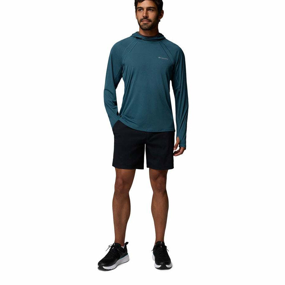 Jaket Hoodie Olahraga - Columbia Men's Stealth Spring™ Long Sleeve Hoodie (Everblue, Shark)