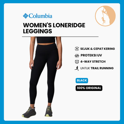 Legging Lari Olahraga Wanita - Columbia Women's Loneridge Leggings (Black)