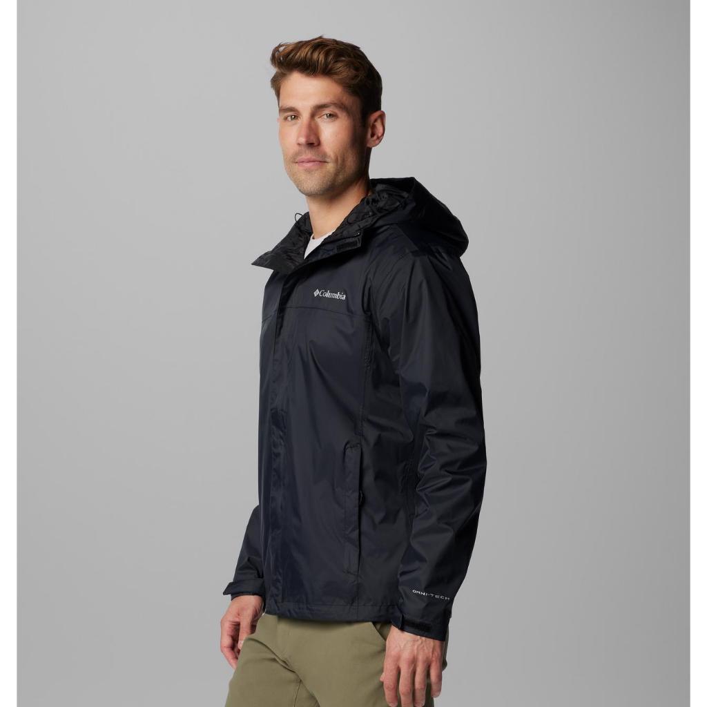 Jaket Gunung Pria Packable - Columbia Men’s Watertight II Jacket (Black)