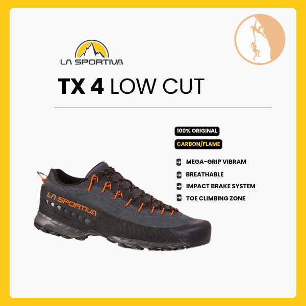 La Sportiva TX4 Carbon Flame - Sepatu Approach/Trekking/Hiking/Gunung/Vibram