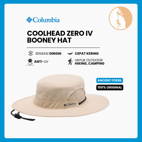 Topi Booney Hiking - Columbia Coolhead Zero IV Booney Hat (Ancient Fossil)